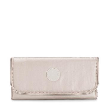 Kipling Money Land Metallic Snap Cüzdan Bej Rengi | TR 1428MQ